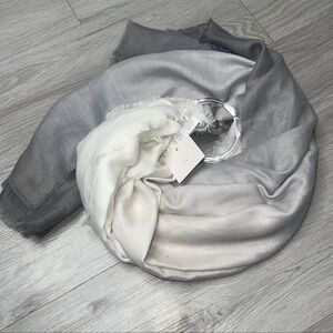 NWT Lauren Conrad Ombré Scarf Fringe Cozy Warm Outerwear Chic Y2K Cabincore